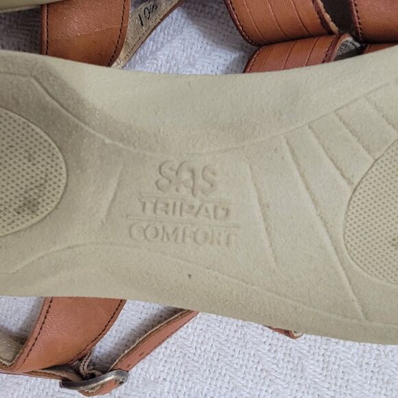 SAS Huarache Quarter Strap Sandal Antique Tan Brown Size 10.5 S Clean EUC - Picture 14 of 16
